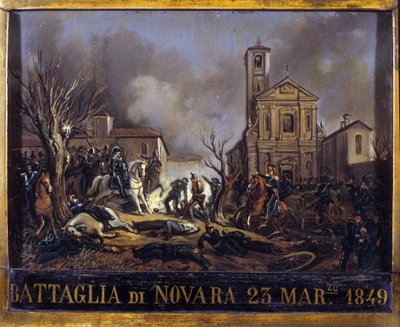 De Slag bij Novara, 23 maart door Italian School