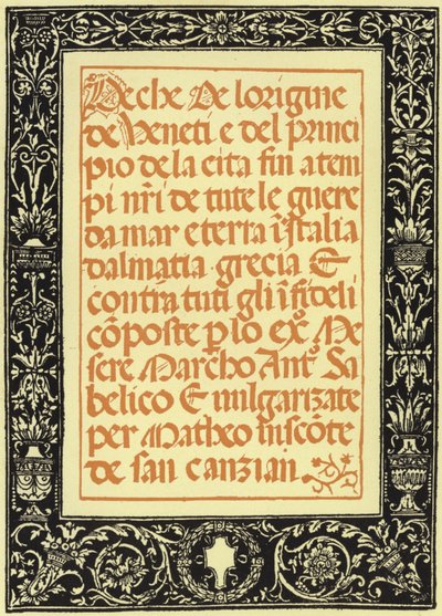 De Kronieken van Marco Antonio Sabellico door Italian School