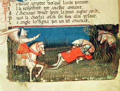 De dood van Roland, uit een Venetiaans codex door Italian School