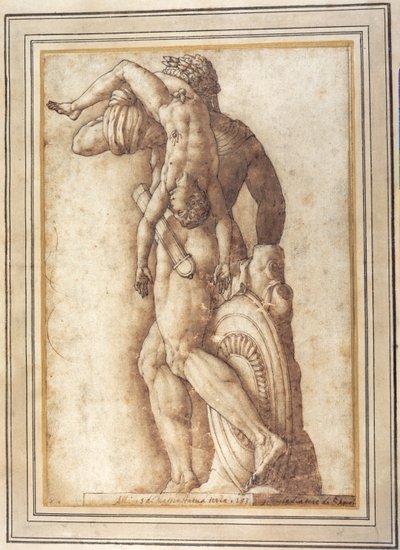De keizer Commodus als gladiator door Italian School