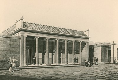 De Ingang van het Driehoekige Forum zoals het was door Italian School