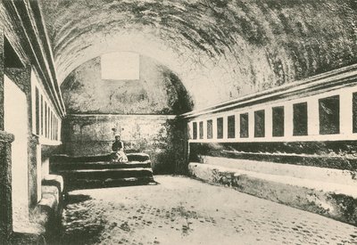 Het Frigidarium van Vrouwen in de Stabiaanse Baden zoals het is door Italian School