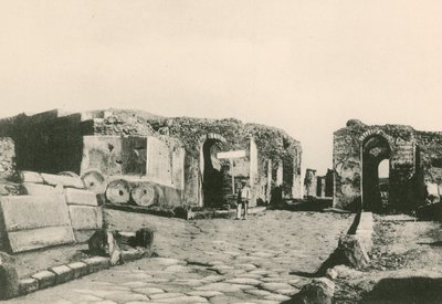 De Poort van Herculaneum zoals het is door Italian School