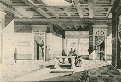 Het Huis van Caius Cornelius Rufus zoals het was door Italian School