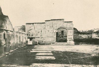 De Stabiaanse Baden - De Binnenplaats van de Stucwerken zoals het is door Italian School