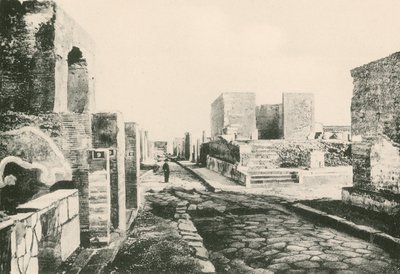 De tempel van Fortuna zoals het is (gravure) door Italian School