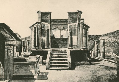 De Tempel van Isis zoals het is door Italian School