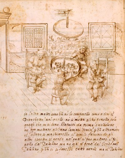 De oude kunst van het maken van vaten, i, 1589 door Italian School