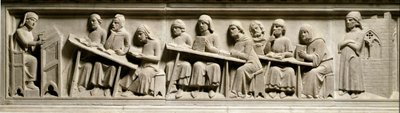 De dichter en jurist Guittone Sinibaldi, genaamd Cino da Pistoia door Italian School