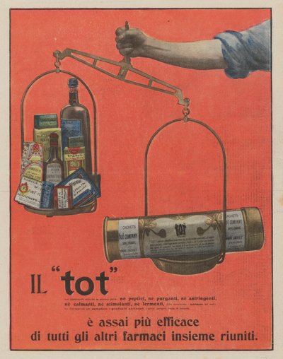 Tot (kleurenlitho) door Italian School