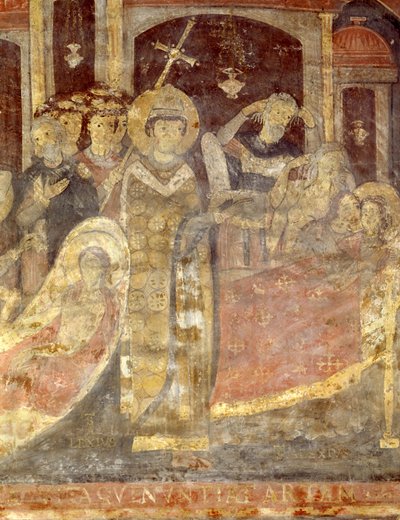 Overbrenging van het lichaam van Sint Clemens door Italian School
