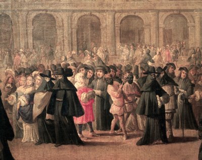 Venetië, carnaval op het San Marcoplein door Italian School