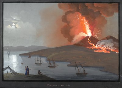 Vesuvius, uitbarsting van 1794 door Italian School