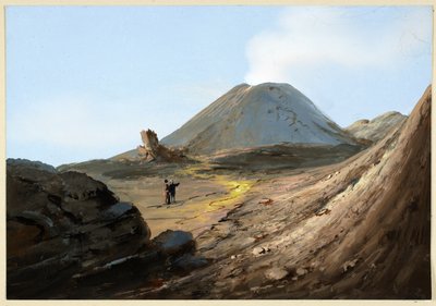 Vesuvius, oktober 1880 door Italian School