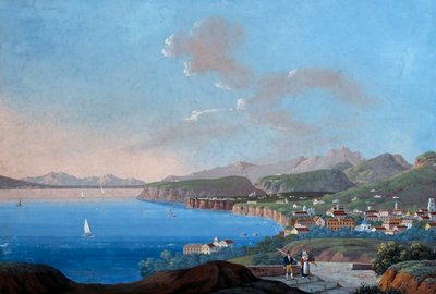Uitzicht op Sorrento door Italian School