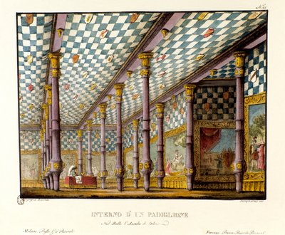 Uitzicht op de tent van Edward III, koning van Engeland, in 1347 tijdens de Honderdjarige Oorlog, decor voor de opera 