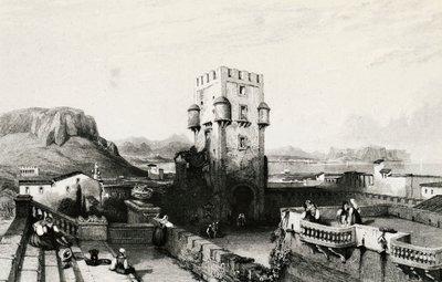 Villa Butera, Bagheria, Sicilië, gravure, Italië door Italian School