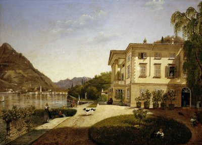 Villa La Roda in Blevio, aan het Comomeer (eigendom van Giuditta Pasta vanaf 1827, nu vernietigd) door Italian School