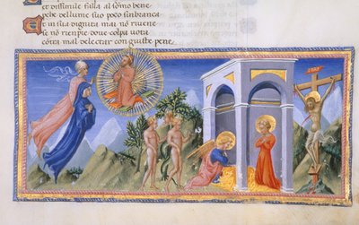 Yates Thompson 36, f.141 Het Mysterie van de Verlossing, uit 