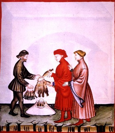Fol.106v Kleine Vogels en Lijsters, illustratie uit 