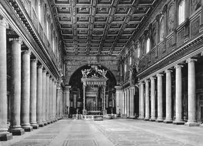 Interieur van het hoofdschip door Italian School Italian School