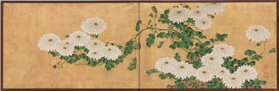 Chrysanten, Edo-periode door Ito Jakuchu