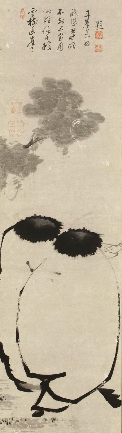 Hanshan en Shide, ca. 1763 door Ito Jakuchu