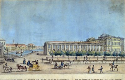 Het Anitsjkovpaleis in Sint-Petersburg door Ivan Alekseevich Ivanov