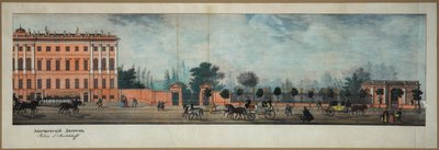 Nevski Prospekt - Het Anichkovpaleis door Ivan Alekseevich Ivanov
