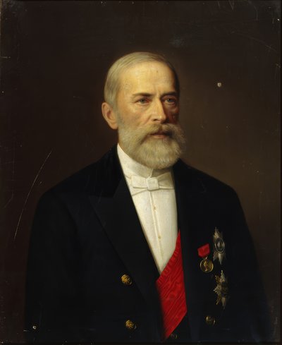 Portret van Nikolai Khristianovich Bunge door Ivan Alexeevich Tyurin