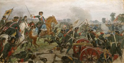 De Slag bij Poltava door Ivan Alexeyevich Vladimirov