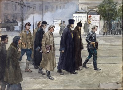 De priesters naar het oordeel gebracht door Ivan Alexeyevich Vladimirov