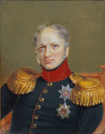 Portret van Graaf Yegor Frantsevich Kankrin 1774-1845 door Ivan Andreyevich Winberg