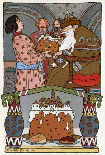 De prinses en de kikker, c.1899 door Ivan Yakovlevich Bilibin