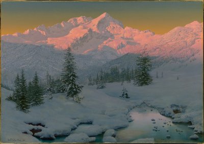 Aan de voet van de Garmisch-bergen, Beieren, 1922 door Ivan Fedorovich Choultse