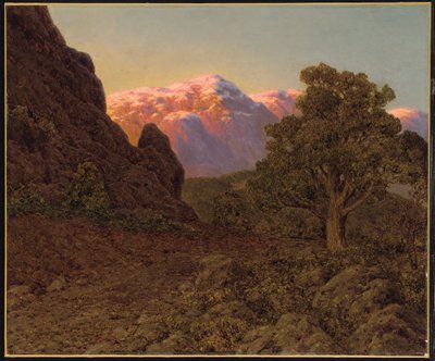 Zonsopgang boven de berg door Ivan Fedorovich Choultse