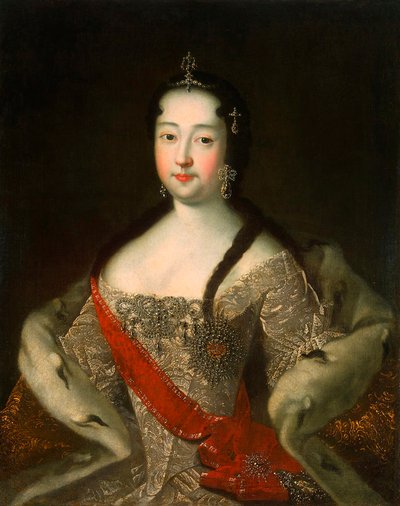 Portret van de tsarevna van Rusland Anna Petrovna van Rusland door Ivan Grigorievich Adolsky the Elder