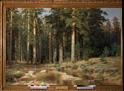 Mastboom bos door Ivan Ivanovich Shishkin
