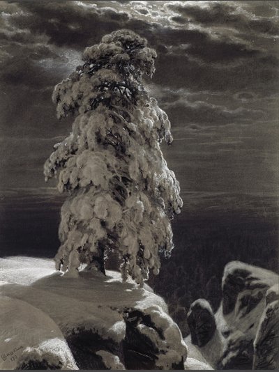 In de wildernis van het noorden, 1890 door Ivan Ivanovich Shishkin