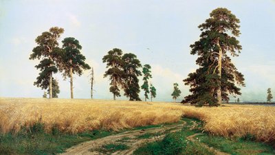 Roggeveld, 1878 door Ivan Ivanovich Shishkin