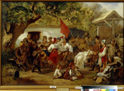 Het huwelijksfeest door Ivan Ivanovich Sokolov