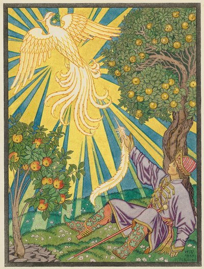 Ivan Tsarevich en de vuurvogel door Ivan Yakovlevich Bilibin