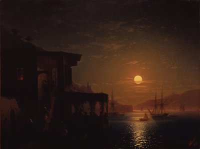 Constantinopel bij avond, 1882 door Ivan Konstantinovich Aivazovsky