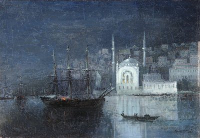Constantinopel bij nacht, 1886 door Ivan Konstantinovich Aivazovsky