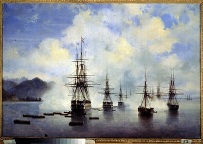 De landing van generaal Nikolai Nikolaievitch Raievski in Subashi, juli 1839 door Ivan Konstantinovich Aivazovsky