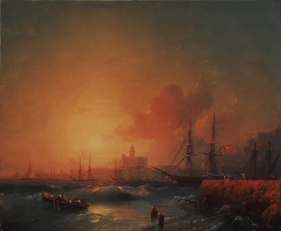 Malaga door Ivan Konstantinovich Aivazovsky