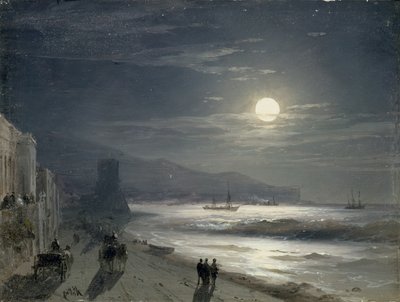 Maan Nacht, 1885 door Ivan Konstantinovich Aivazovsky
