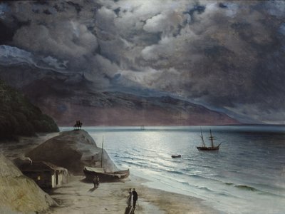 Nacht in Gurzuf door Ivan Konstantinovich Aivazovsky