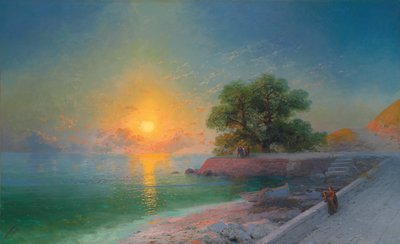 Wandeling bij Zonsondergang, 1869 door Ivan Konstantinovich Aivazovsky