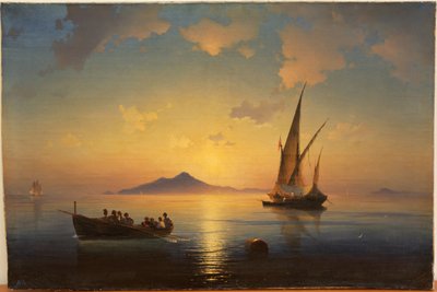De Baai van Napels door Ivan Konstantinovich Aivazovsky